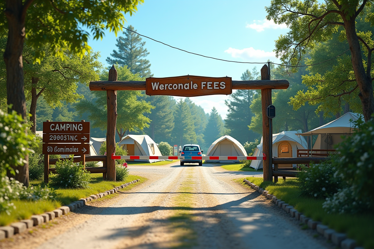 entrée camping